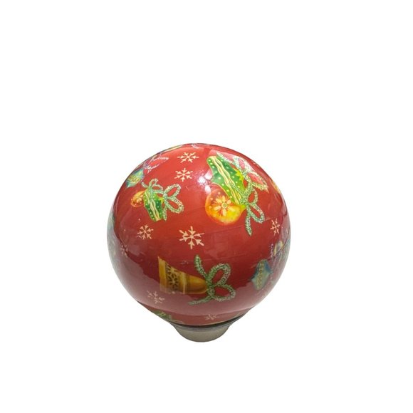 Light Up Photo Christmas Ornament Ball Battery Operated Red - Picture 4 of 4
